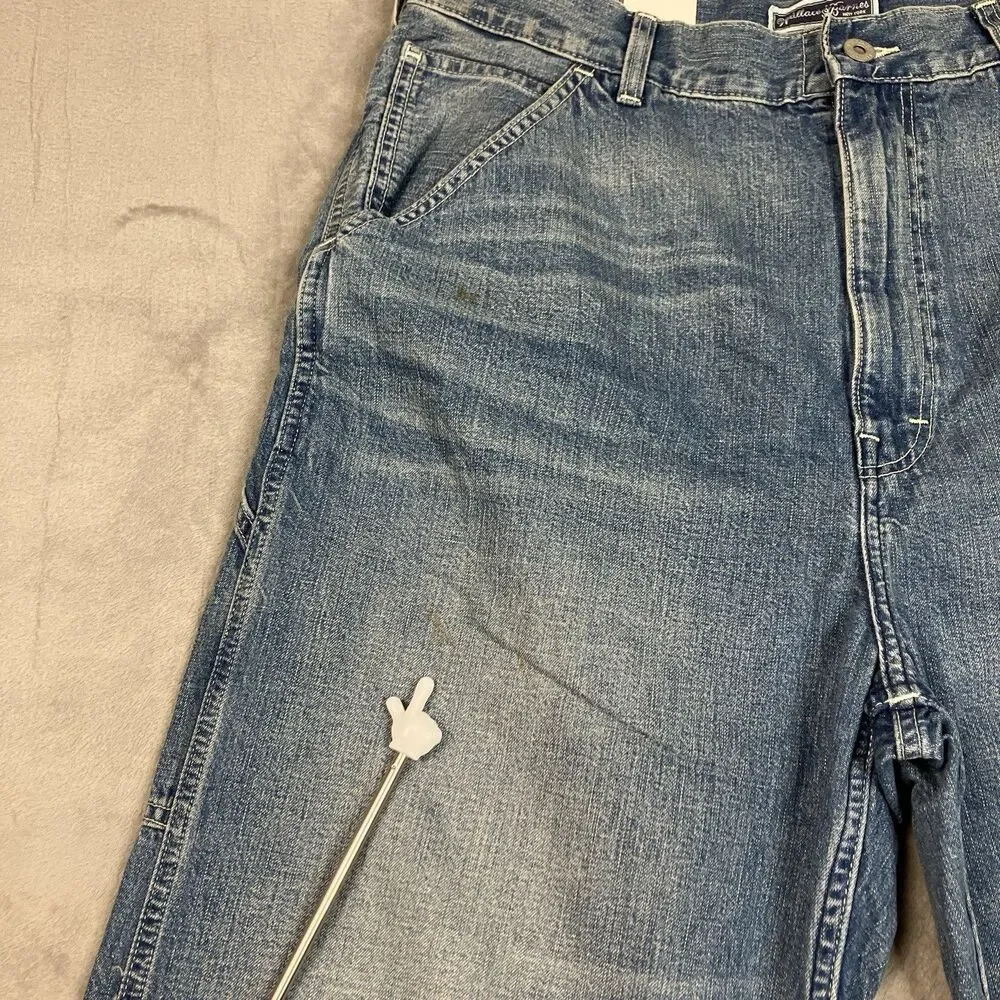 J.Crew Wallace & Barnes Carpenter Jeans Men 33 Japanese Denim Workwear Utility